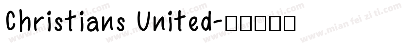 Christians United字体转换